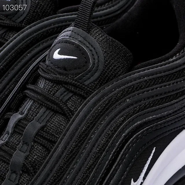 Nike Air Max 97 Black and White Lifestyle Sneakers 4