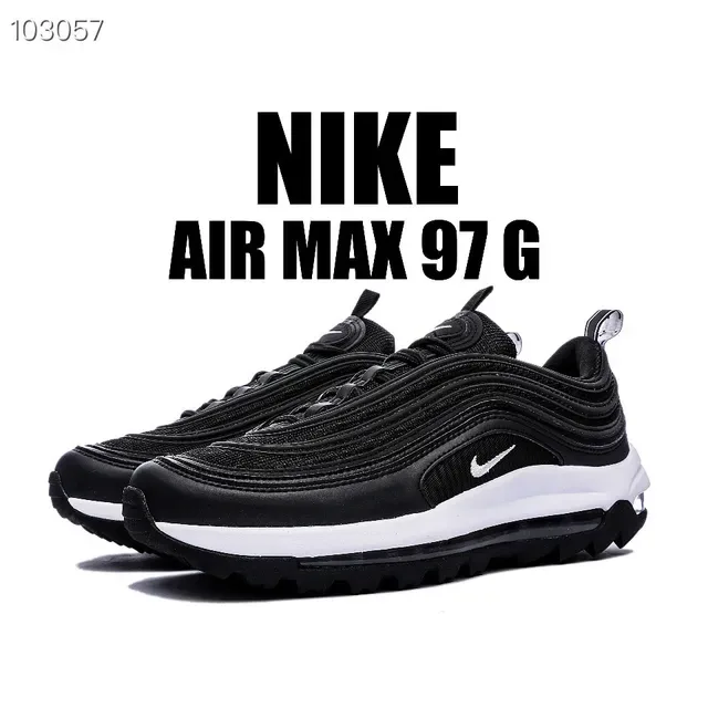 Nike Air Max 97 Black and White Lifestyle Sneakers 9