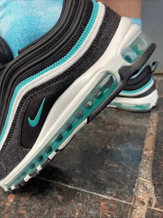 Nike Air Max 97 Black Turquoise Lifestyle Sneakers 2