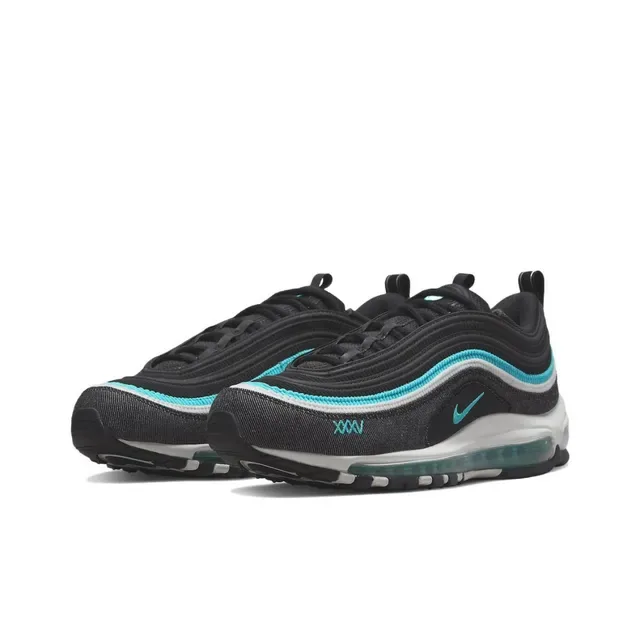 Nike Air Max 97 Black Turquoise Lifestyle Sneakers 8