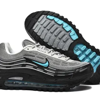 Nike Air Max Plus Gray Black Cyan Running Shoes