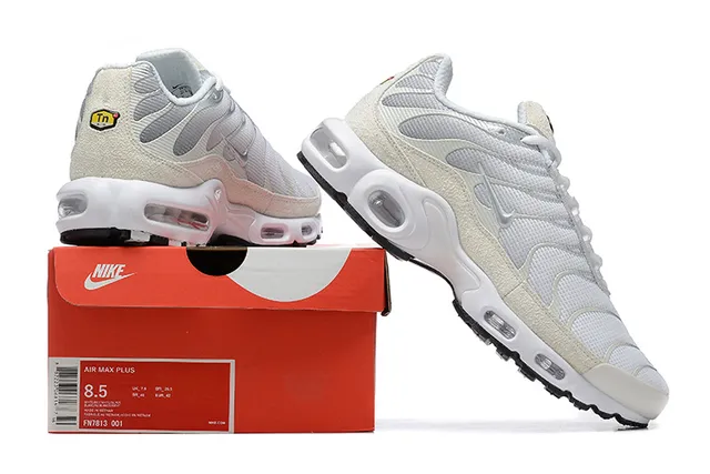 Nike Air Max Plus White Beige Lifestyle Sneakers 6