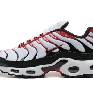 Nike Air Max Plus White Black Red Lifestyle Sneakers