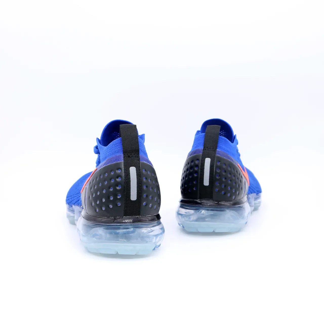 Nike Air VaporMax Flyknit Royal Blue Orange Lifestyle Sneakers 9