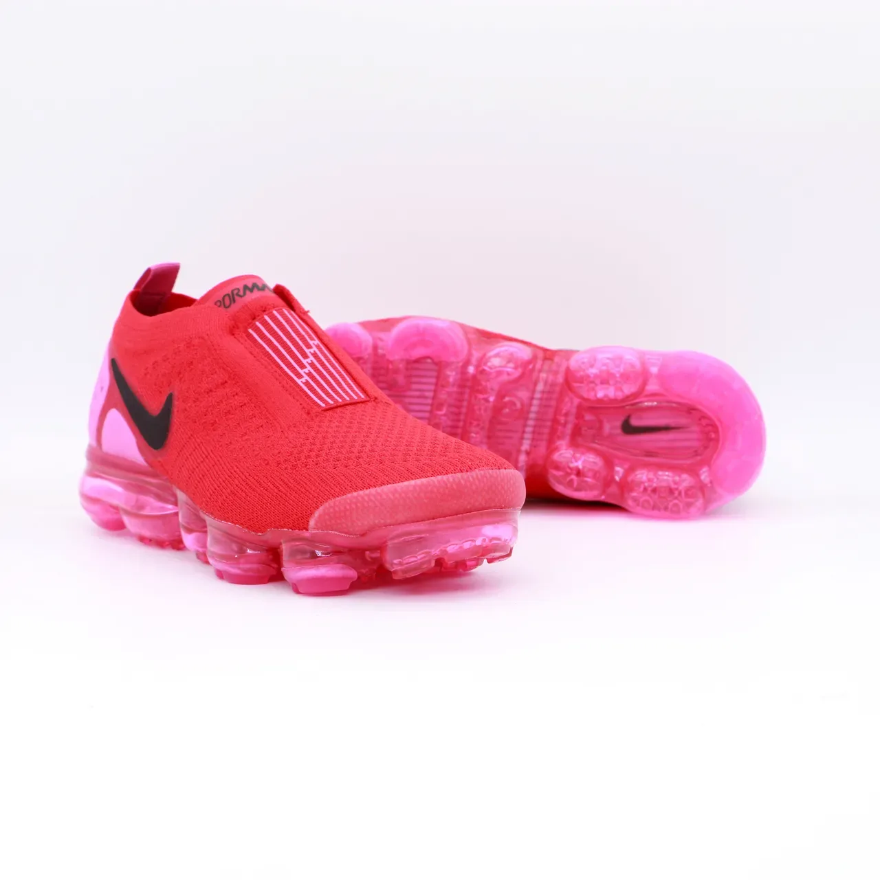 Nike Air VaporMax Flyknit Slip-On Rouge Rose Chaussures Lifestyle 2