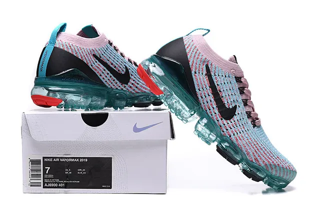 Nike Air VaporMax Knit Pink Blue zapatos de correr 2