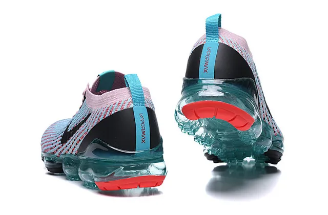 Nike Air VaporMax Knit Pink Blue zapatos de correr 3