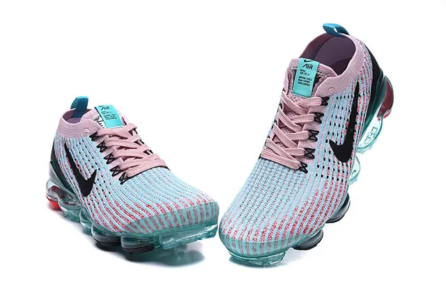 Nike Air VaporMax Knit Pink Blue zapatos de correr 4