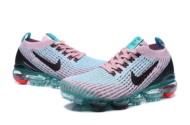 Nike Air VaporMax Knit Pink Blue zapatos de correr 5