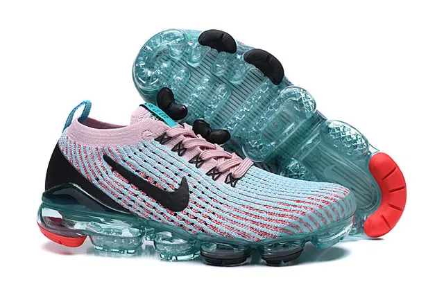 Nike Air VaporMax Knit Pink Blue zapatos de correr 6