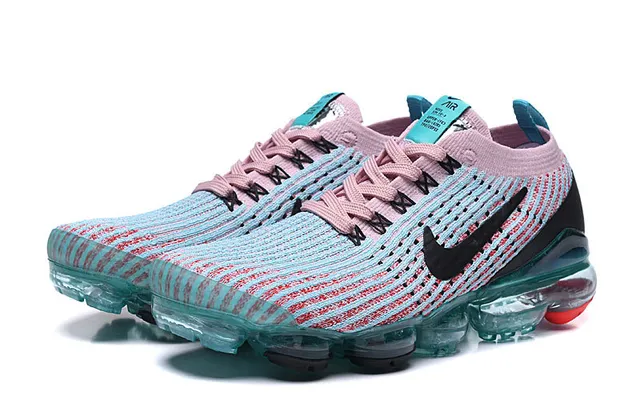 Nike Air VaporMax Knit Pink Blue zapatos de correr 7