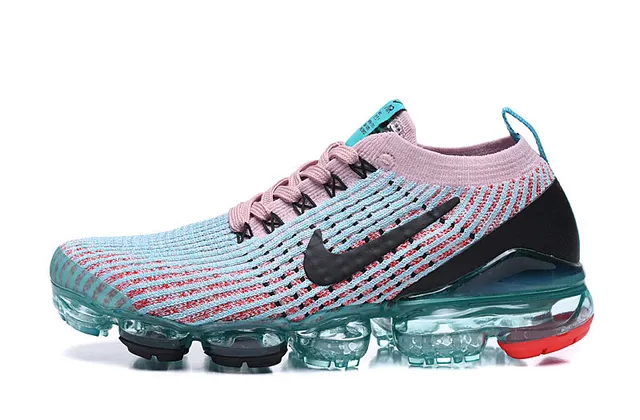 Nike Air VaporMax Knit Pink Blue zapatos de correr 8