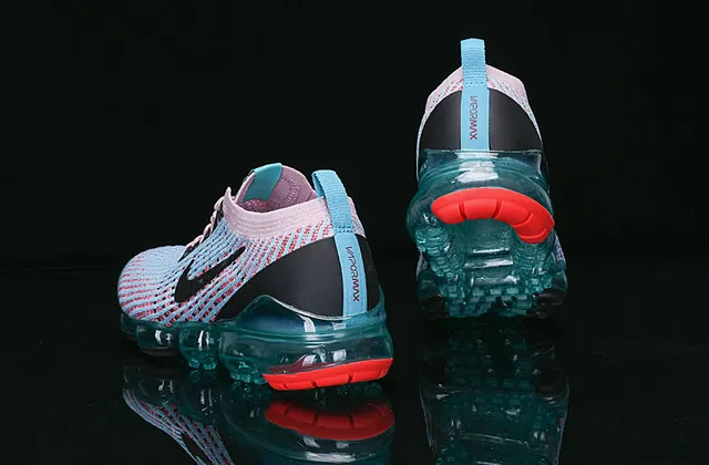 Nike Air VaporMax Knit Pink Blue zapatos de correr 11