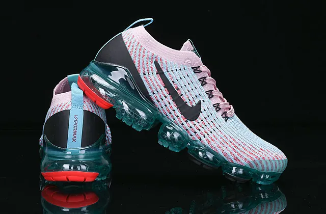 Nike Air VaporMax Knit Pink Blue zapatos de correr 12