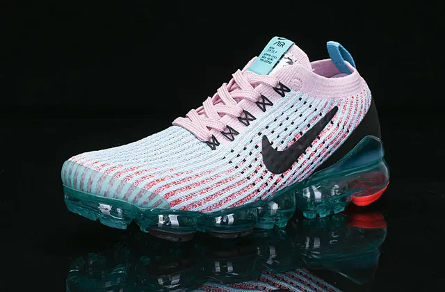Nike Air VaporMax Knit Pink Blue zapatos de correr 16
