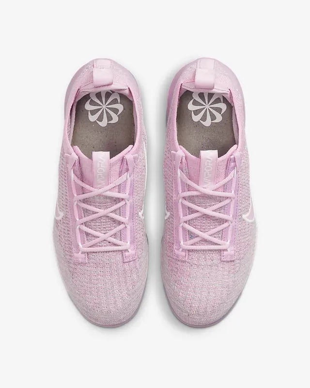 Nike Air VaporMax Pink Flyknit Lifestyle Sneakers 6