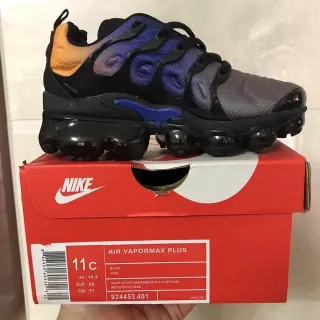Nike Air VaporMax Plus Black Purple Orange Gray Lifestyle Sneakers