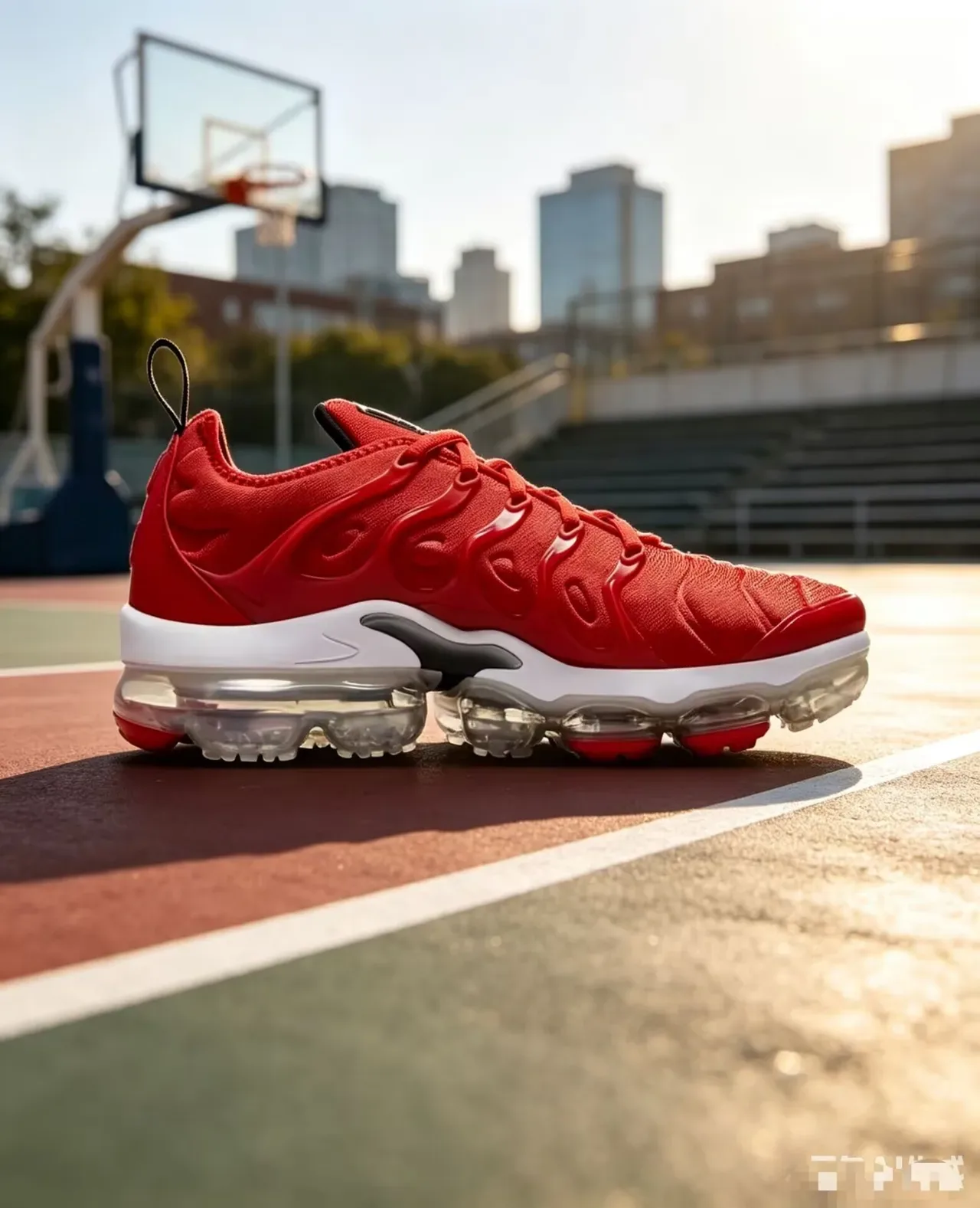 Nike Air VaporMax Plus Red White Lifestyle Sneakers 4