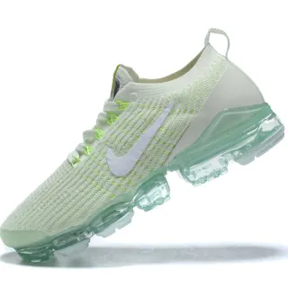 Nike Air VaporMax Blanc et Vert Néon Chaussures de course