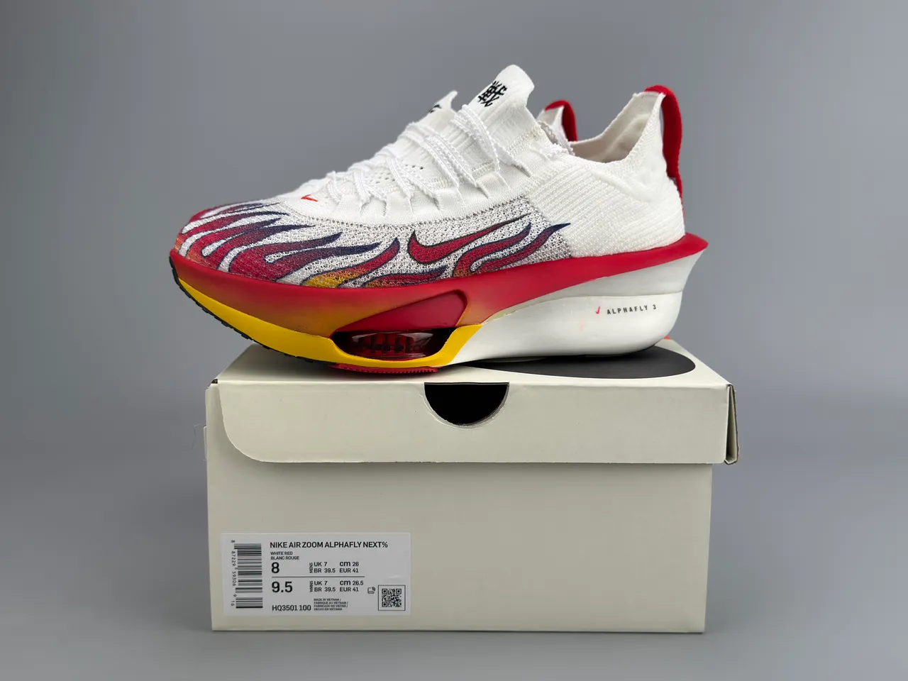Nike Air Zoom Alphafly 3 Flame Graphic Running Shoes 4