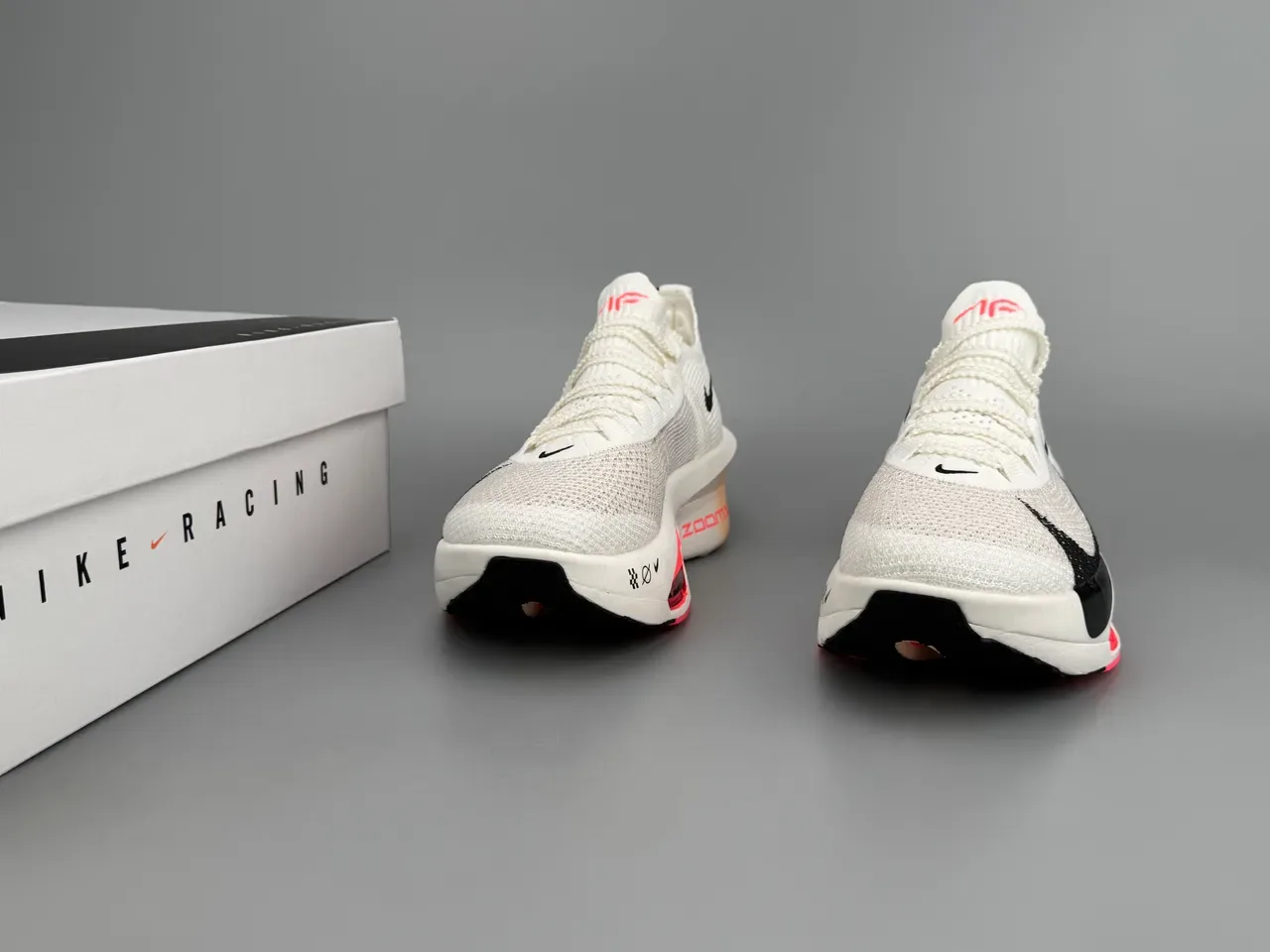 Nike Air Zoom Alphafly 3 White Black Pink Running Shoes 3