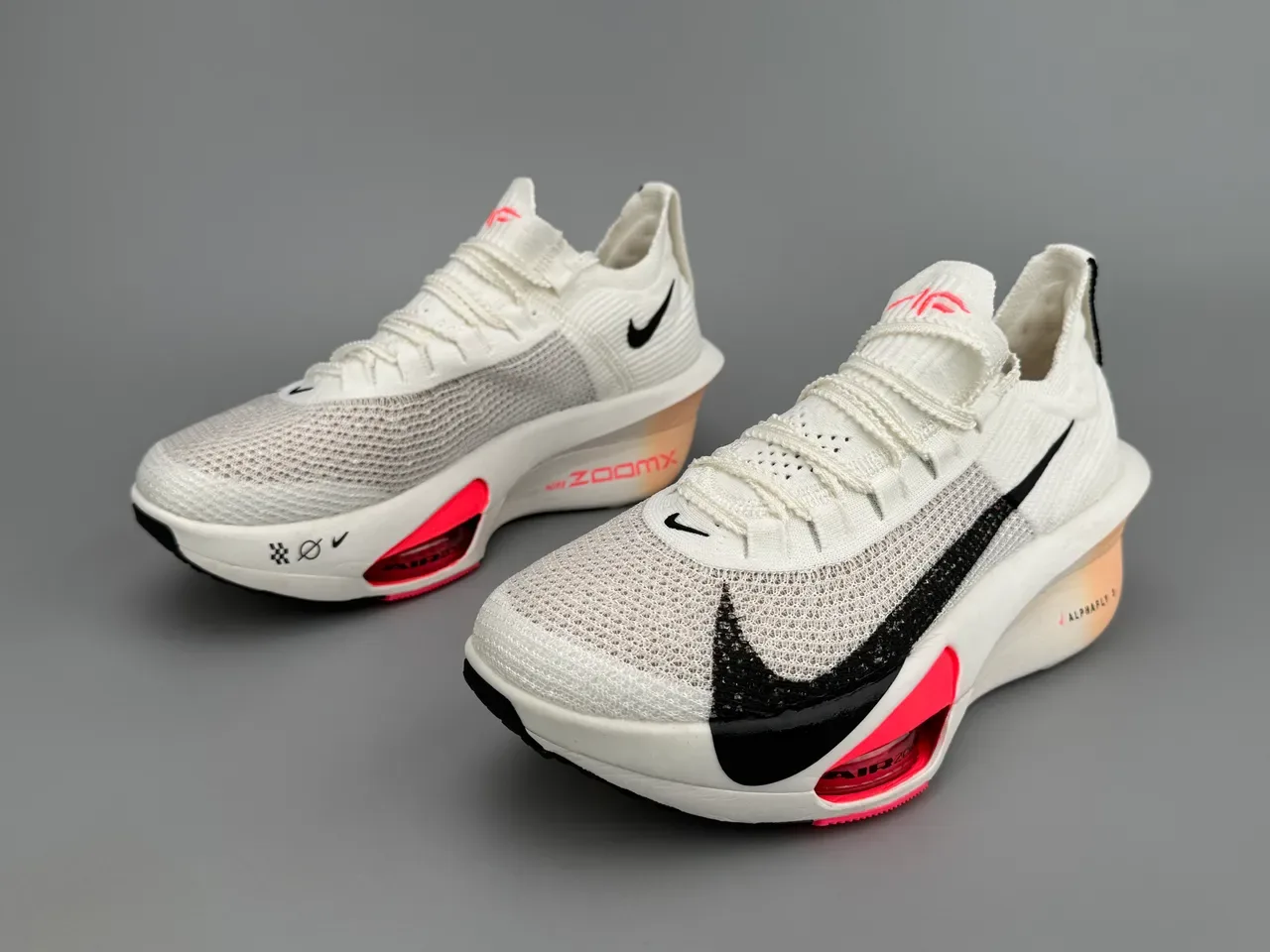 Nike Air Zoom Alphafly 3 White Black Pink Running Shoes 9