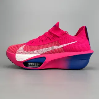 Nike Air Zoom Alphafly Rosa Azul Parte Superior de Tejido Unidad Visible Zapatillas de Running
