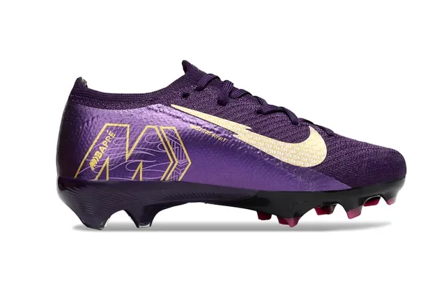 Nike Air Zoom Football Boot Purple Gold Pink Firm-Ground Soccer Shoes 2