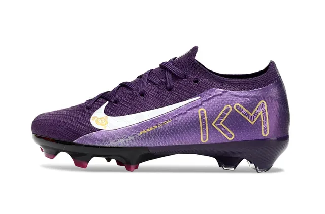 Nike Air Zoom Football Boot Purple Gold Pink Firm-Ground Soccer Shoes 3