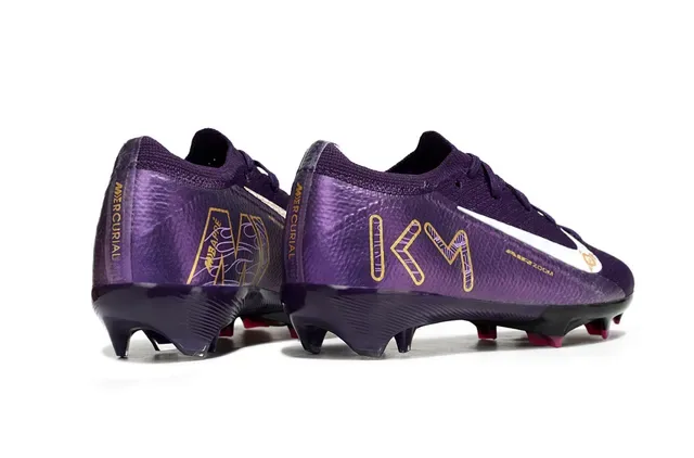 Nike Air Zoom Football Boot Purple Gold Pink Firm-Ground Soccer Shoes 4