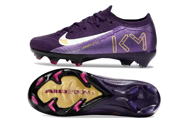 Nike Air Zoom Football Boot Purple Gold Pink Firm-Ground Soccer Shoes 5