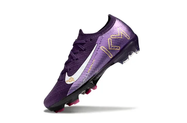 Nike Air Zoom Football Boot Purple Gold Pink Firm-Ground Soccer Shoes 6