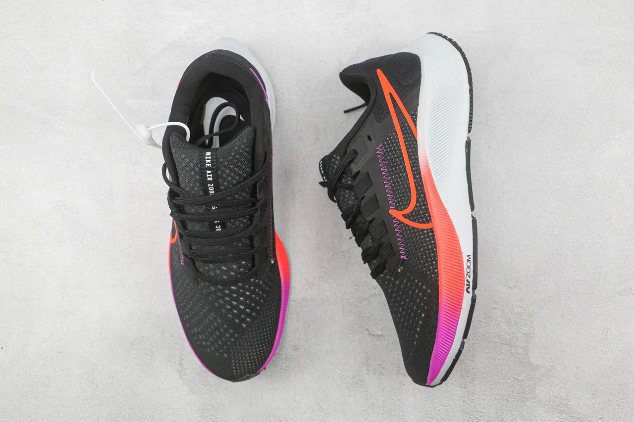 Nike Air Zoom Pegasus Black Orange Pink Running Shoes 3