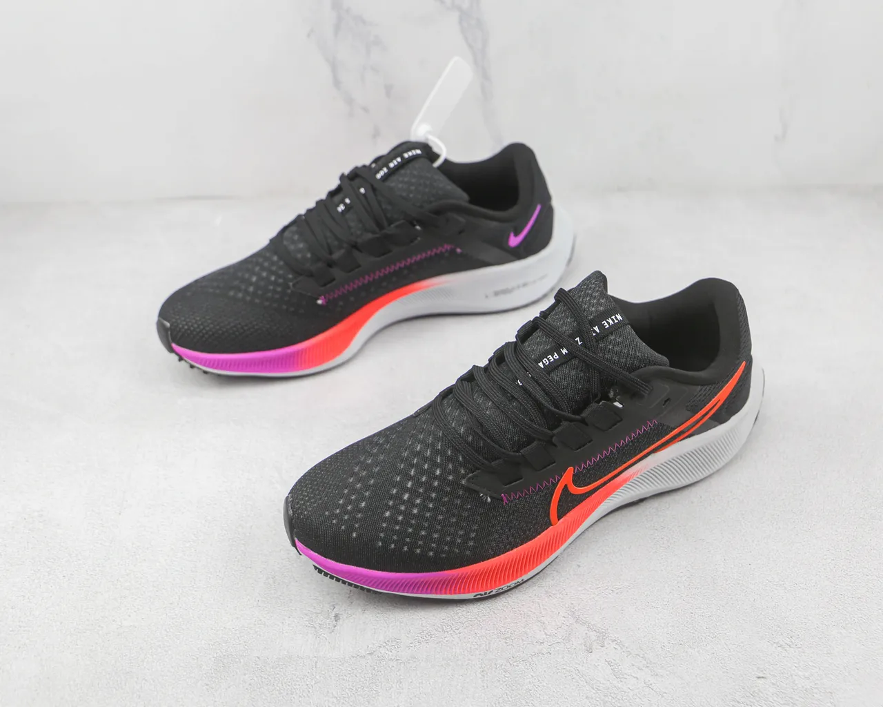 Nike Air Zoom Pegasus Black Orange Pink Running Shoes 4