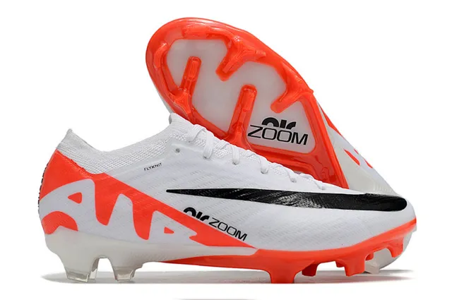 Nike Air Zoom Blanc Orange Noir Firm-Ground Chaussures de football 2