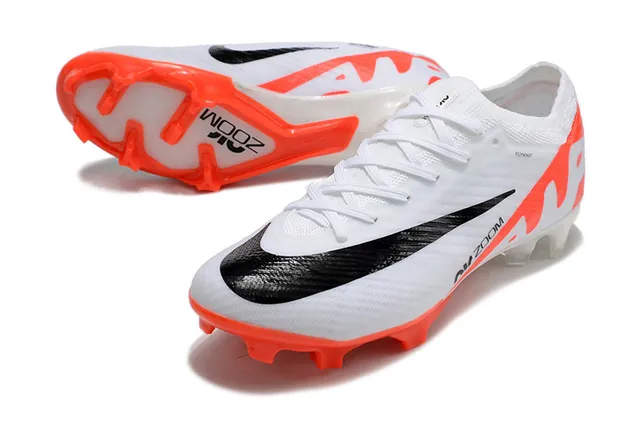 Nike Air Zoom Blanc Orange Noir Firm-Ground Chaussures de football 4