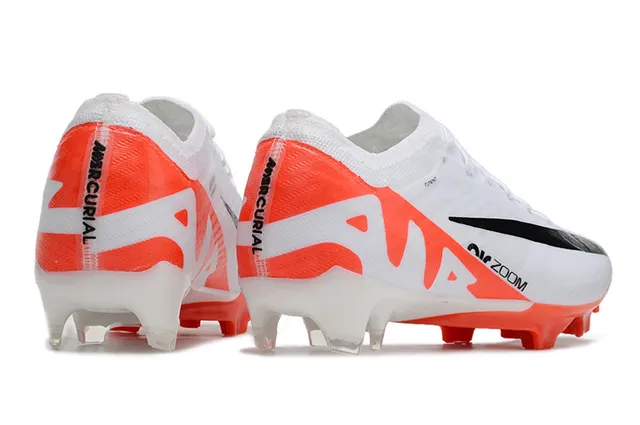 Nike Air Zoom Blanc Orange Noir Firm-Ground Chaussures de football 5