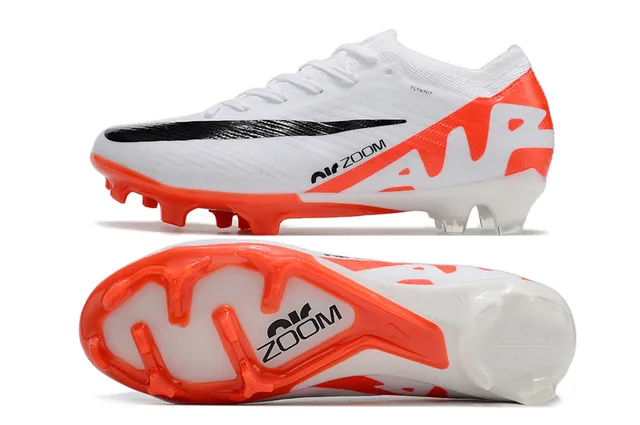 Nike Air Zoom Blanc Orange Noir Firm-Ground Chaussures de football 7