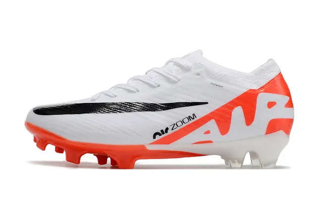 Nike Air Zoom Blanc Orange Noir Firm-Ground Chaussures de football 8