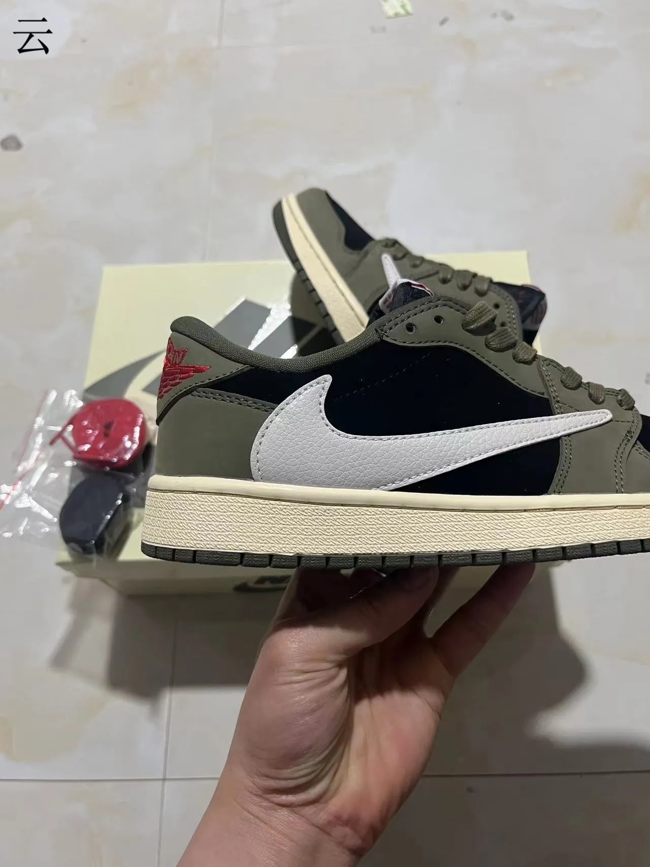 Nike Army Green Black Low-Top Mixed-Material Upper Lifestyle Sneakers 7