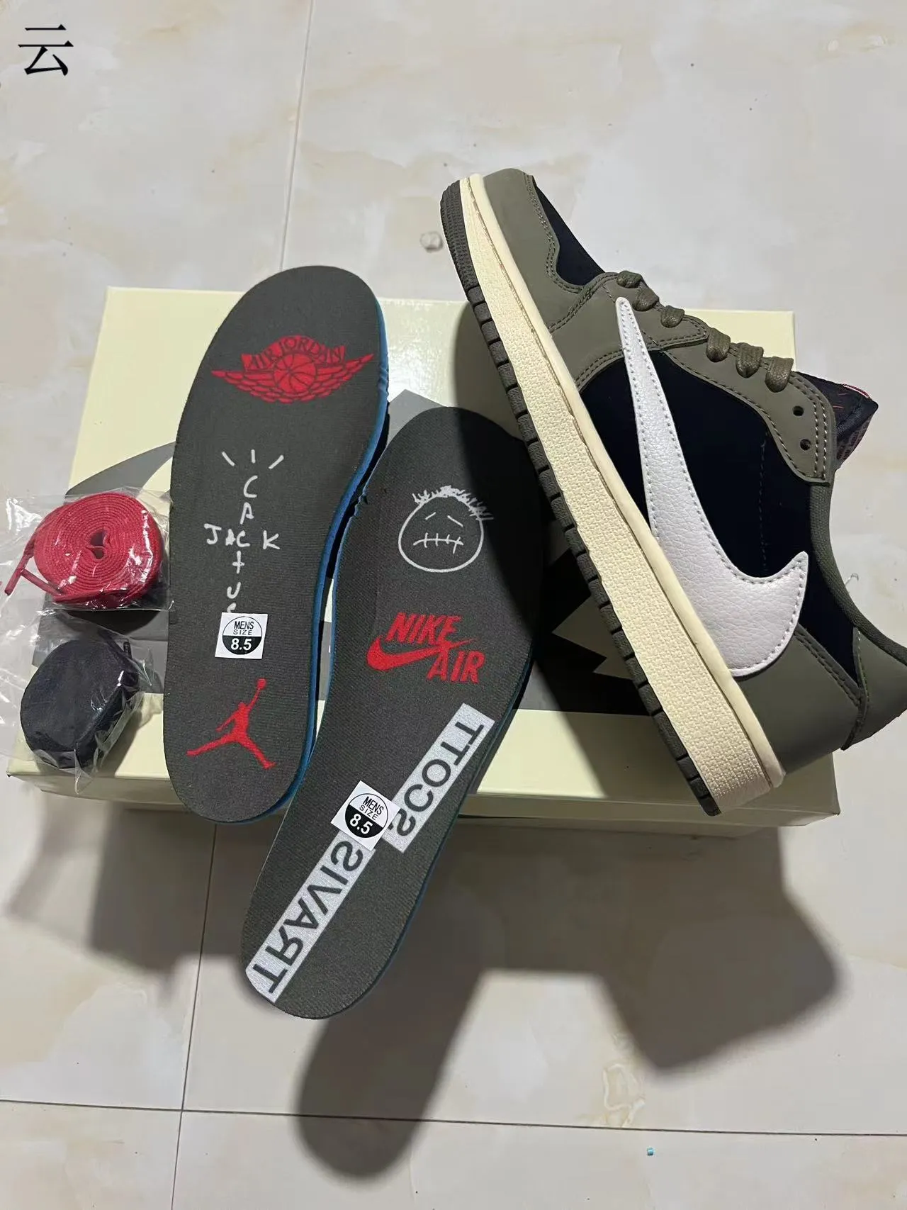 Nike Army Green Black Low-Top Mixed-Material Upper Lifestyle Sneakers 10