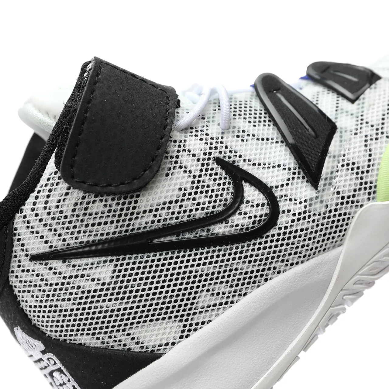 Nike Beige Blue High-Top Mesh-and-Synthetic Overlay Basketball Shoes 22