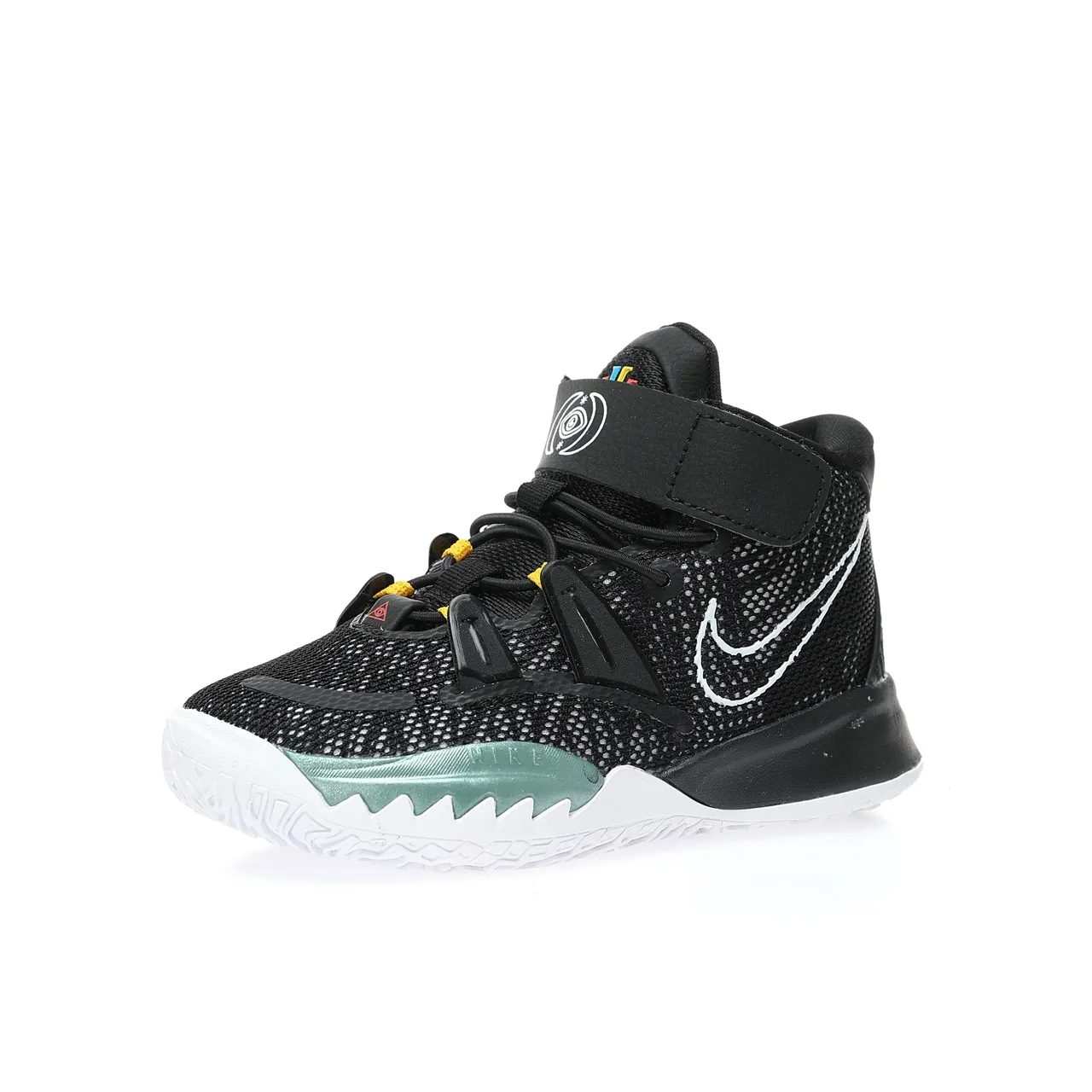 Nike Beige Blue High-Top Mesh-and-Synthetic Overlay Basketball Shoes 23