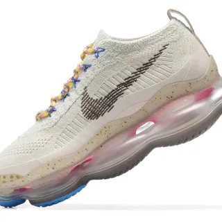 Nike Beige Multicolor Knit Upper Translucent Speckled Midsole Lifestyle Sneakers
