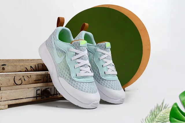Nike Beige Orange Mesh Upper Hook-and-Loop Strap Lifestyle Sneakers 7