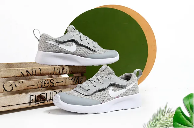 Nike Beige Orange Mesh Upper Hook-and-Loop Strap Lifestyle Sneakers 11
