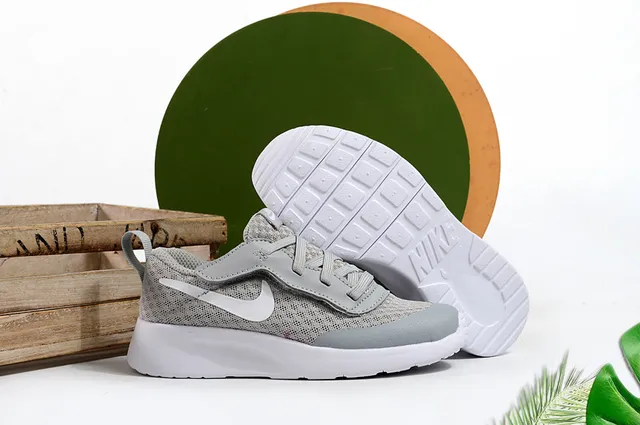 Nike Beige Orange Mesh Upper Hook-and-Loop Strap Lifestyle Sneakers 14