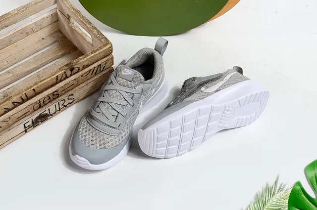 Nike Beige Orange Mesh Upper Hook-and-Loop Strap Lifestyle Sneakers 18