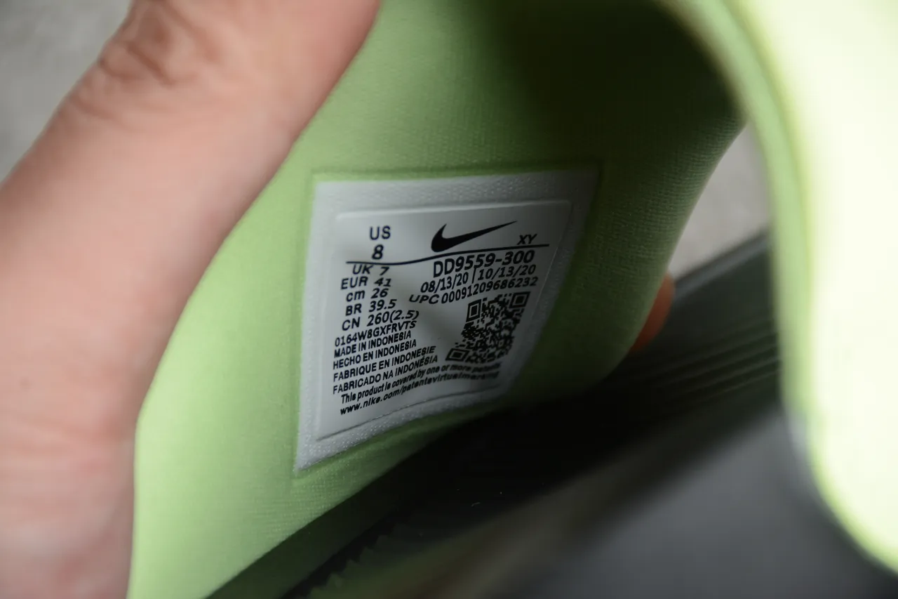 Nike Benassi JDI Lime Green and Orange Slippers 3