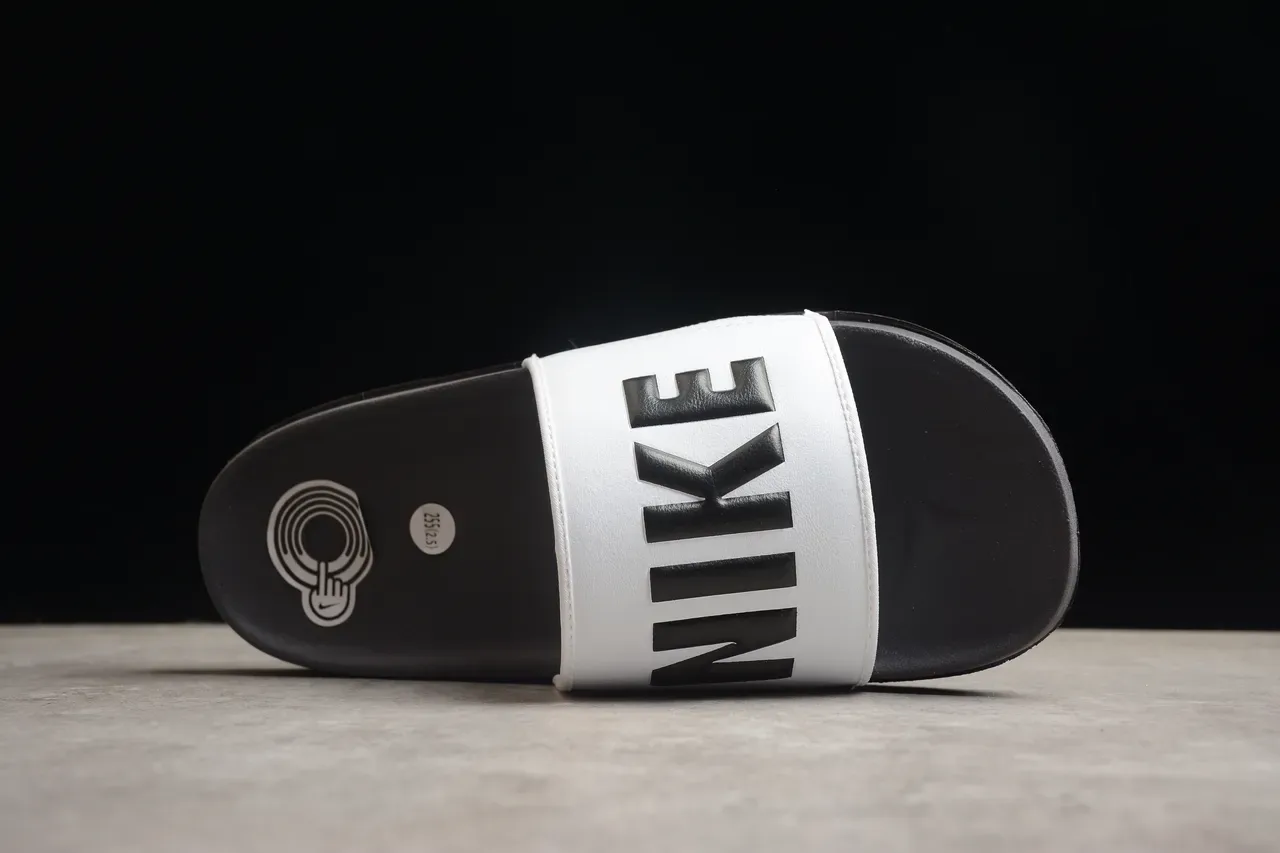 Nike Benassi Slide White and Gray Slippers 11